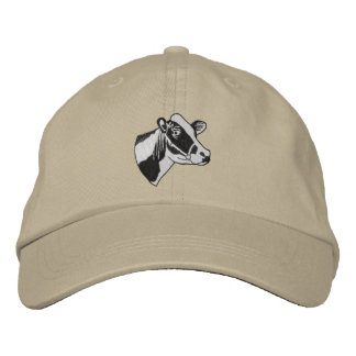 Small Holstein Head Bestickte Baseballkappe