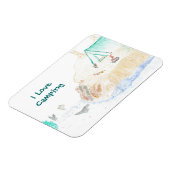 Small I Liebe Camping Magnet (Linke Seite)
