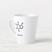 Small Latte Mug - Caffeine = Happiness Milchtasse (Linke Ecke)