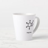 Small Latte Mug - Caffeine = Happiness Milchtasse (Rechte Ecke)