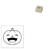 Small Laughing Halloween Pumpkin 1x1 Gummistempel (Stempel)