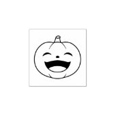 Small Laughing Halloween Pumpkin 1x1 Gummistempel (Prägung)