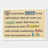 Small magnet with a declaration. (Vorderseite)