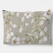 Small Magnolia Print Cosmetic Bag Zubehörtasche (Rückseite)