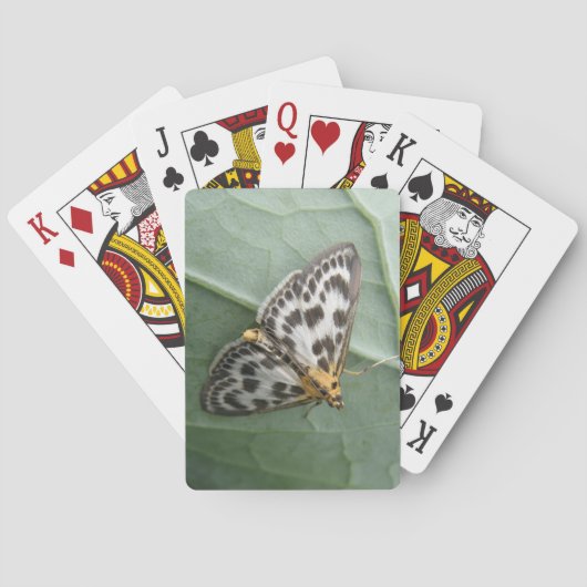 Small Magpie Moth Playing Cards Spielkarten (Rückseite)