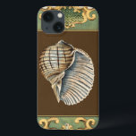 Small Mermaid’s Shells Case-Mate iPhone Hülle<br><div class="desc">Charikilia Zarris is is a talented artist know for her ocean artwork. Her images are peaceful and calm relaxing you with every picture. Get this nautical piece of artwork with a Conch Shell being the center of it all,  bordered with decorative and a beautiful floral pattern.</div>