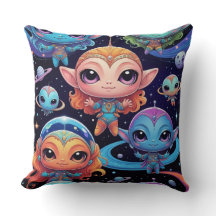 Small Multi-Coloured Aliens in Space