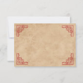 Small Nice Certificate in Santa Magical Einladung (Rückseite)