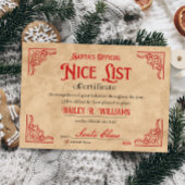 Small Nice Certificate in Santa Magical Einladung