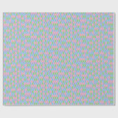 Small Pastel-Toned Harlequin Geschenkpapier (Flach)