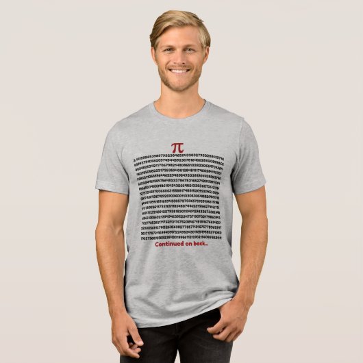 Small Piece of Pi Tri-Blend Shirt (Vorderseite voll)