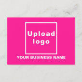 Small Pink Flat Grußkarte für Unternehmen - Neues Karte (Rückseite)