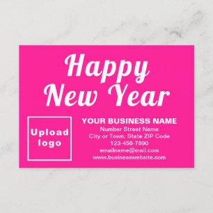 Small Pink Flat Grußkarte für Unternehmen - Neues Karte