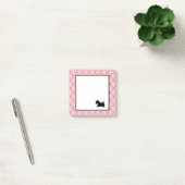 Small Pink Scottish Terrier Post It Notes Post-it Klebezettel (Büro)