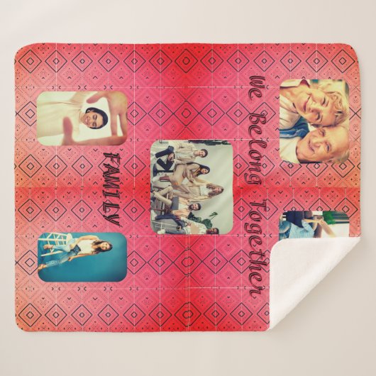 Small Red Diamond Five Family Foto Sherpadecke (Vorderseite (Horizontal))