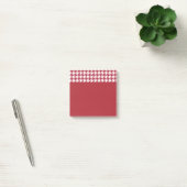 Small Red Hahnentrittmuster Post It Notes Post-it Klebezettel (Büro)