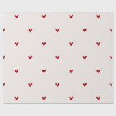 Small red hearts geschenkpapier (Flach)