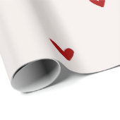Small red hearts geschenkpapier (Rolleneckpunkt)