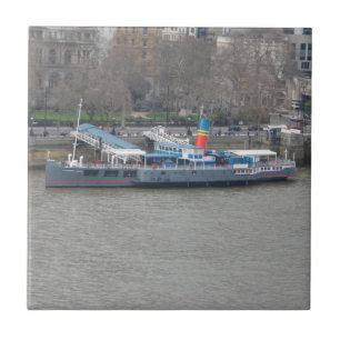 Small Ship (4,25" x 4,25") Keramik Foto Tile Fliese