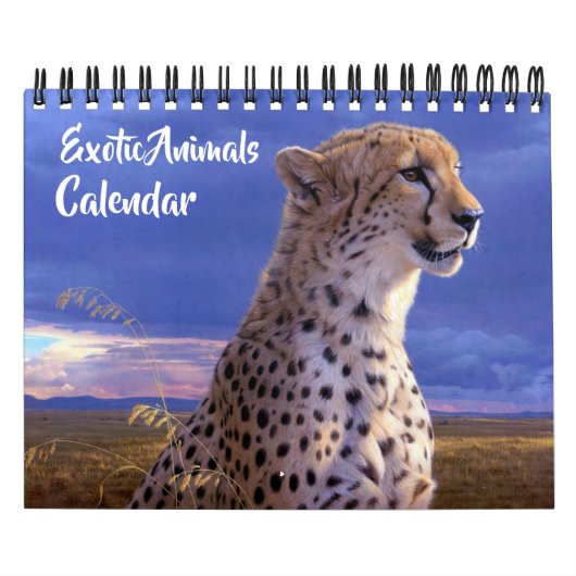Small Size Exotic Animals Calendar Kalender (Titelbild)