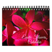 Small Size Exotic Flowers Calendar Kalender (Titelbild)