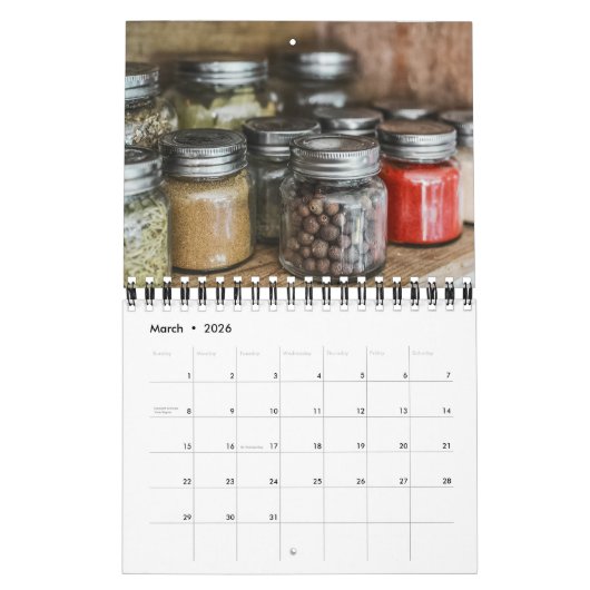 Small Size Herbs & Spices Calendar Kalender (Mär 2026)