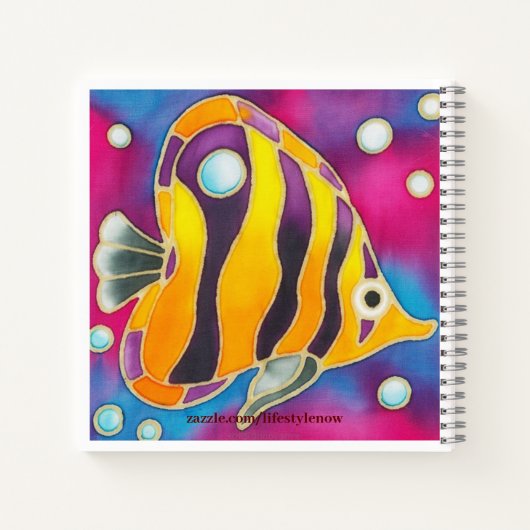 Small Spiral Notebook - Angelfish Notizblock (Rückseite)