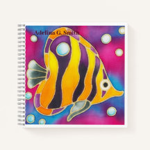 Small Spiral Notebook - Angelfish
