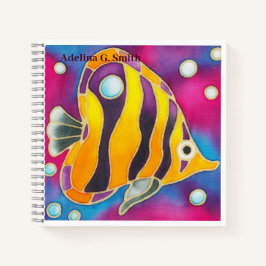 Small Spiral Notebook - Angelfish Notizblock
