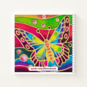 Small Spiral Sketch Notebook - Bright Butterfly Notizblock (Rückseite)