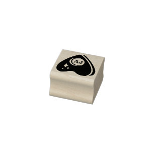 Small Spirit Board Planchette mit Initialen Gummistempel