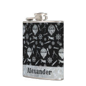 Small Steampunk Silver Zinc Ballon Individuelle Na Flachmann (Links)