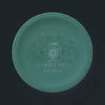 Small Steps, Big Adventures - A Hobbit Life Pappteller<br><div class="desc">Channel your inner Hobbit with this cozy Lord of the Rings™ design inspired by the peaceful hills of the Shire™. Featuring a quaint Hobbit hole with its signature round door tucked into a lush, grassy hillside, the artwork is paired with the uplifting phrase, “Small Steps Big Adventures – A Hobbit...</div>