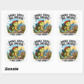Small Steps Big Dreams Turtle Sticker | Cute Motiv (Blatt)