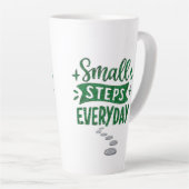 Small Steps Everyday Inspirational Latte Mug Milchtasse (Rechte Ecke)
