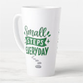 Small Steps Everyday Inspirational Latte Mug Milchtasse (Linke Ecke)