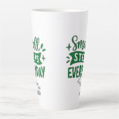 Small Steps Everyday Inspirational Latte Mug Milchtasse (Vorderseite)