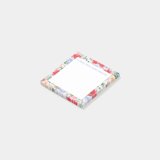 Small Sticky Note Floral Post-It Notes Klebezettel (angewinkelt)