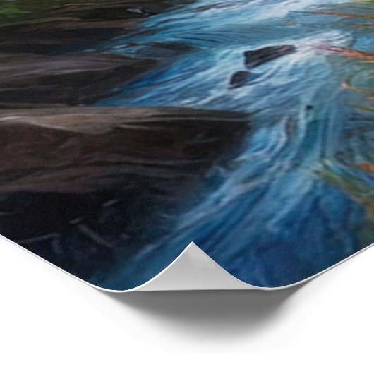 Small Stream's Tale in einem klippenförmig angeleg Poster (Ecke)