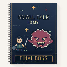 Small Talk ist mein Endgegner Lustiges Gamer-Notiz