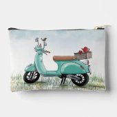 Small Teal Scooter  Zubehörtasche (Rückseite)