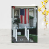 Small Town America Front Porch Karte (Gelbe Blume)