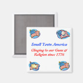 Small Town America Magnet (Vorderseite/Rückseite)