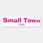 Small Town USA anpassbar Autoaufkleber (Vorne)