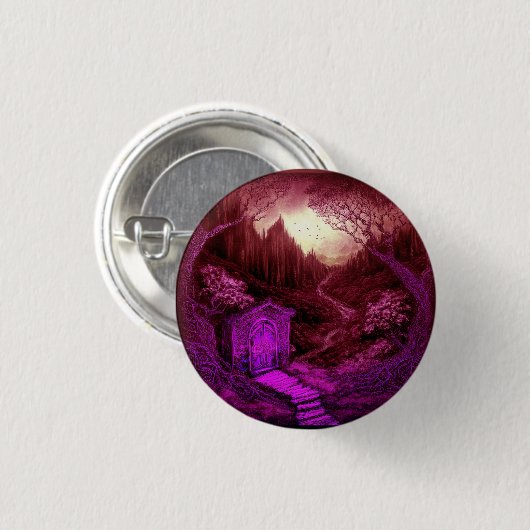 Small Unique Cabin Set Along A Stream Button (Vorne & Hinten)