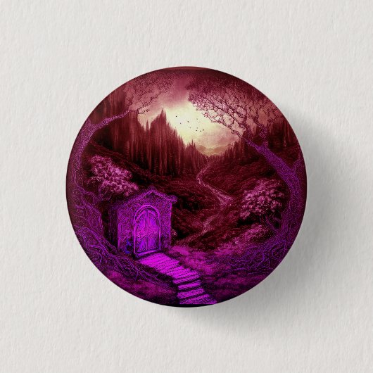 Small Unique Cabin Set Along A Stream Button (Vorderseite)