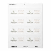 Small Vegan Home Bakery Shipping Label (Vorne)