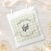 Small Vegan Home Bakery Thank You Pattern Geschenktütchen (Ausgeschnitten)