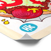 Small West Virginia Hot Dog Poster (Ecke)