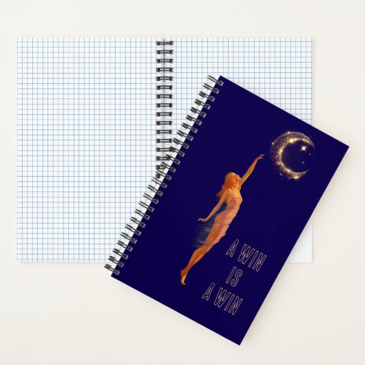 Small wins matter Art Moon Motivation Notebook Notizblock (Innen)